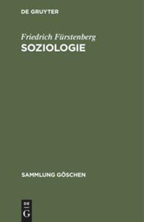 Friedrich Fürstenberg: Soziologie, Buch