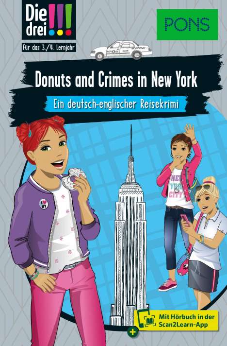 Jule Ambach: PONS Die Drei !!! - Donuts and Crimes in New York, Buch