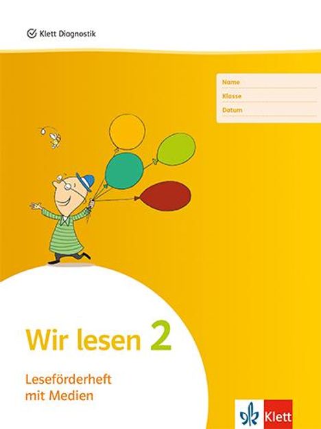 Wir lesen 2. Leseförderheft mit Medien (5er Pack) Klasse 2, 1 Buch und 1 Diverse