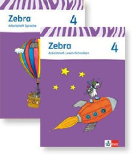 Zebra. Paket (Arbeitsheft Sprache und Arbeitsheft Lesen und Schreiben) 4. Schuljahr. Neubearbeitung, Buch