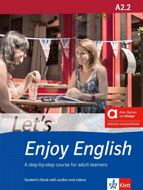 Let's Enjoy English A2.2 - Hybrid Edition allango, 1 Buch und 1 Diverse