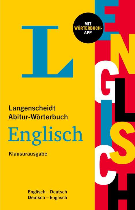Langenscheidt Abitur-Wörterbuch Englisch Klausurausgabe, 1 Buch und 1 Diverse