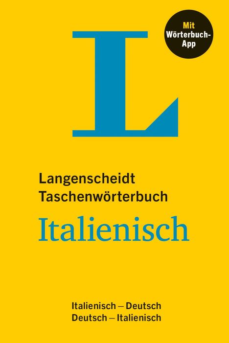 Langenscheidt Taschenwörterbuch Italienisch, 1 Buch und 1 Diverse