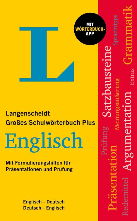 Langenscheidt Großes Schulwörterbuch Plus Englisch, 1 Buch und 1 Diverse