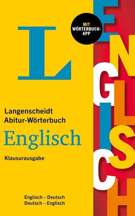 Langenscheidt Abitur-Wörterbuch Englisch Klausurausgabe, 1 Buch und 1 Diverse