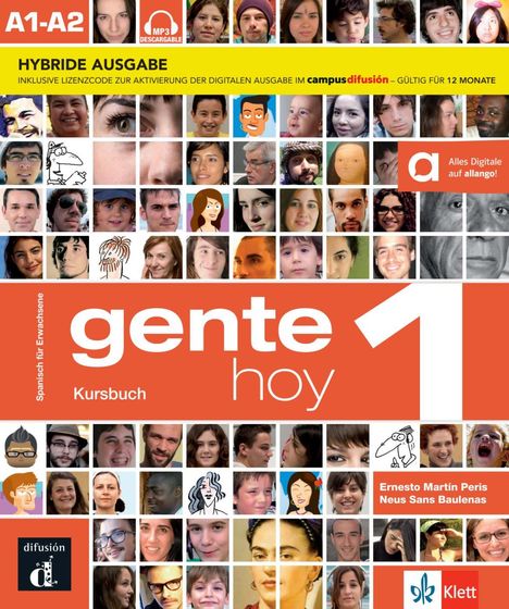 Gente hoy 1 A1-A2 - Hybride Ausgabe, Buch