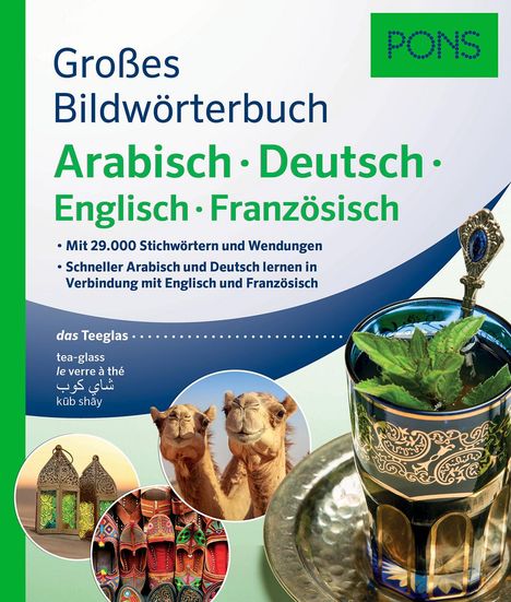 PONS Großes Bildwörterbuch Arabisch - Deutsch + Englisch und Französisch, Buch