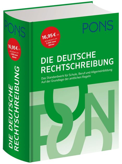 Pons Die deutsche Rechtschreibung, Buch