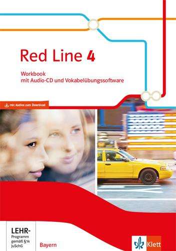 Red Line 4. Ausgabe Bayern. Workbook mit Audio-CD und Vokabelübungssoftware Klasse 8, 1 Buch und 1 Diverse