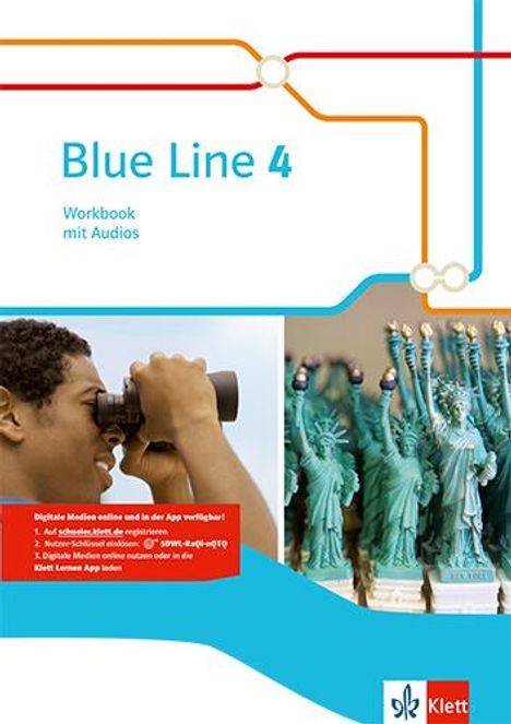 Blue Line 4. Workbook mit Audios Klasse 8. Ausgabe 2014, 1 Buch und 1 Diverse