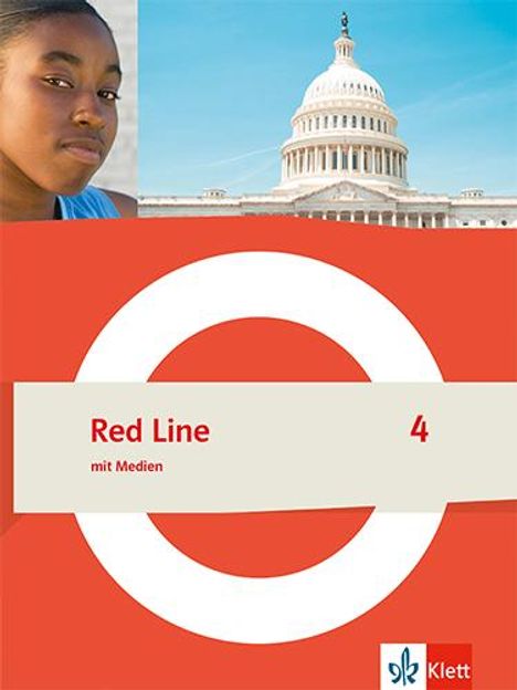 Red Line 4, Schulbuch mit Medien (fester Einband) Klasse 8, Buch