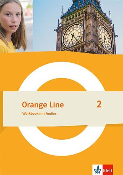 Orange Line 2 Worbook mit Audios Klasse 6, 1 Buch und 1 Diverse