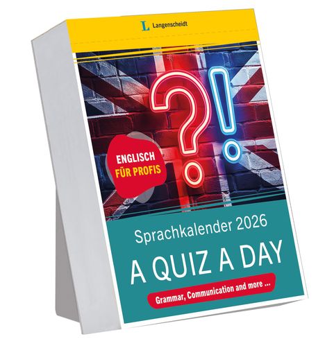 Langenscheidt Sprachkalender Englisch A Quiz a Day 2026, Kalender