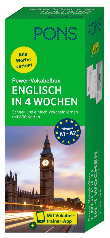 PONS Power-Vokabelbox Englisch in 4 Wochen, Buch