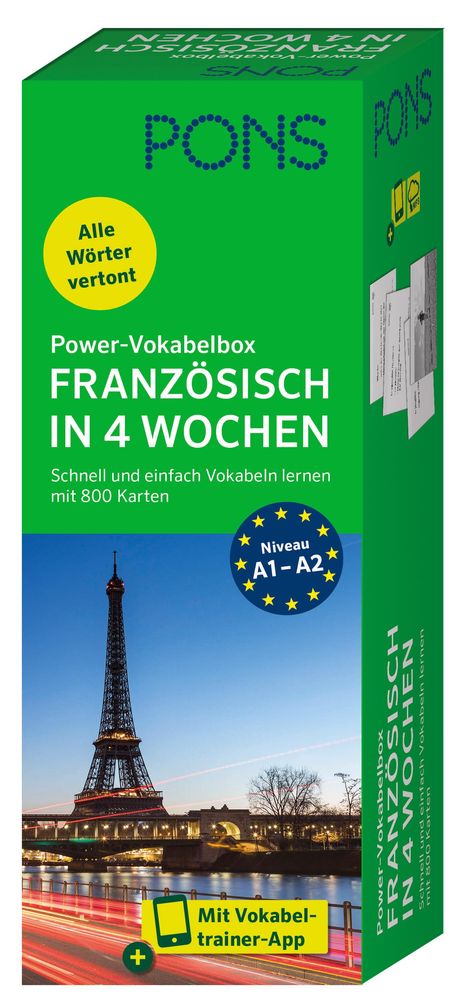 PONS Power-Vokabelbox Französisch in 4 Wochen, Buch
