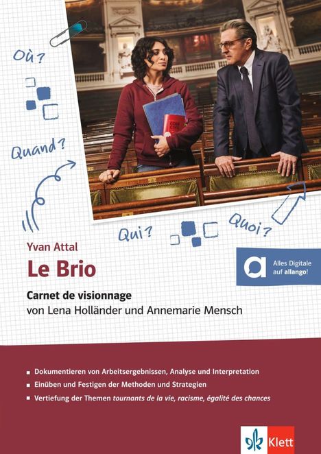 Le Brio. Filmtagebuch für Schülerinnen und Schüler, Buch