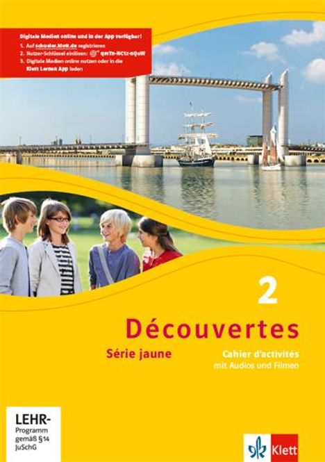 Découvertes 2. Série jaune, 1 Buch und 1 Diverse