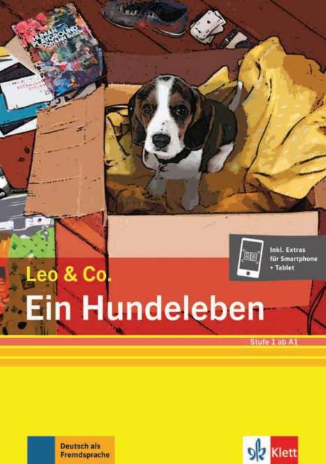 Elke Burger: Ein Hundeleben (Stufe 1). Buch + Online, Buch