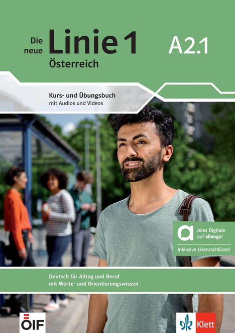 Margit Doubek: Die neue Linie 1 Österreich A2.1 - Hybride Ausgabe allango, 1 Buch und 1 Diverse