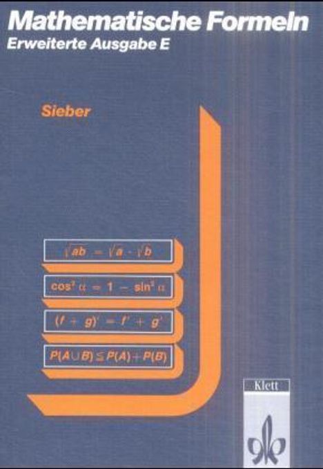 Mathematische Formeln. Formelsammlung E (Erweiterte Ausgabe), Buch