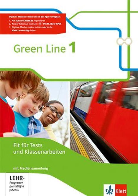 Green Line 1. Fit für Tests und Klassenarbeiten mit Lösungsheft und Mediensammlung. Neue Ausgabe, 1 Buch und 1 Diverse