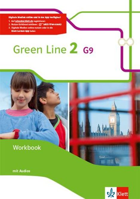 Green Line 2 G9. Workbook + Nutzerschlüssel Klasse 6, 1 Buch und 1 Diverse