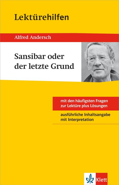 Alfred Andersch: Klett Lektürehilfen Alfred Andersch "Sansibar oder der letzte Grund", Buch