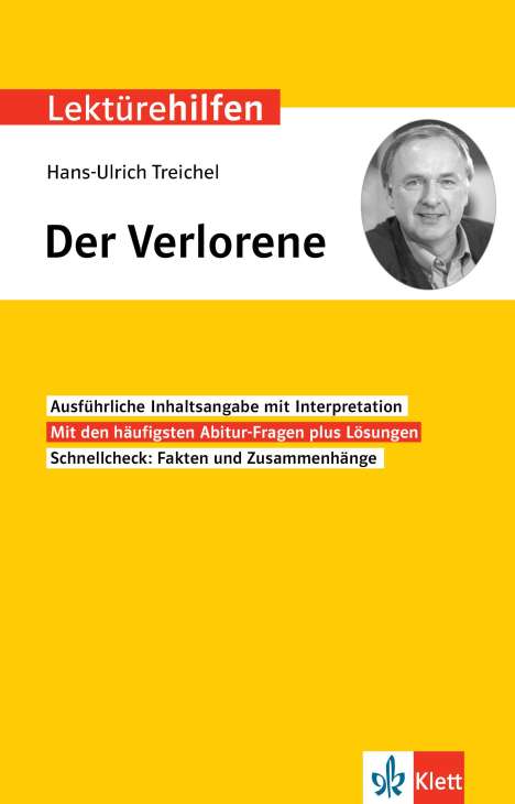 Lektürehilfen Hans-Ulrich Treichel, Der Verlorene, Buch
