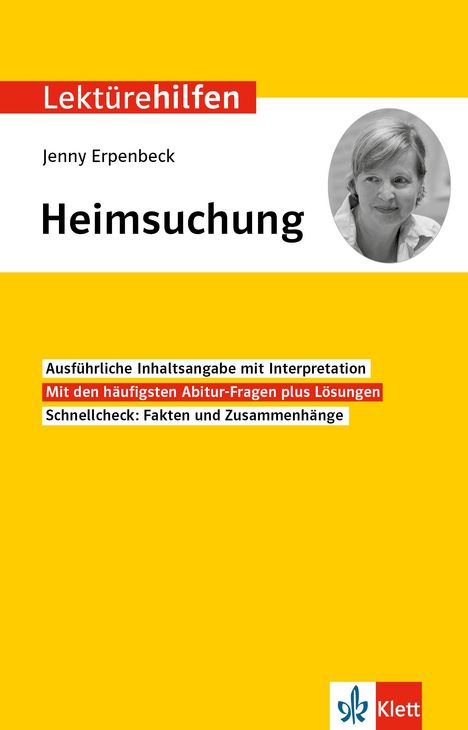 Klett Lektürehilfen Jenny Erpenbeck, Heimsuchung, Buch