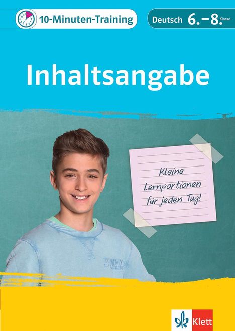 10-Minuten-Training Deutsch Aufsatz Inhaltsangabe 6. - 8. Klasse, Buch