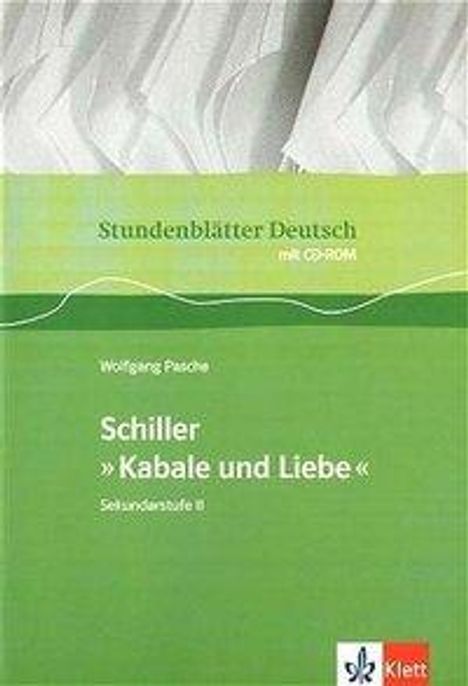 Wolfgang Pasche: Stundenbl. Deutsch/Schiller/Kabale, Buch