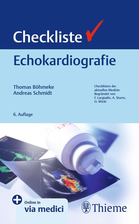 Andreas Schmidt: Checkliste Echokardiografie, 1 Buch und 1 Diverse
