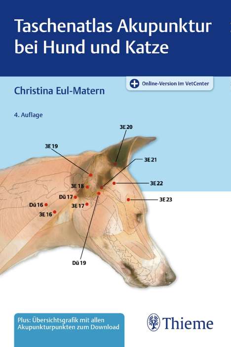 Christina Eul-Matern: Taschenatlas Akupunktur bei Hund und Katze, 1 Buch und 1 Diverse