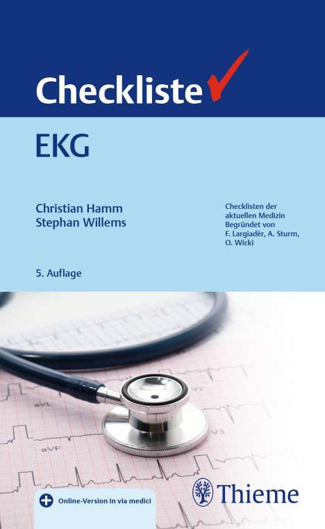 Christian Hamm: Checkliste EKG, 1 Buch und 1 Diverse