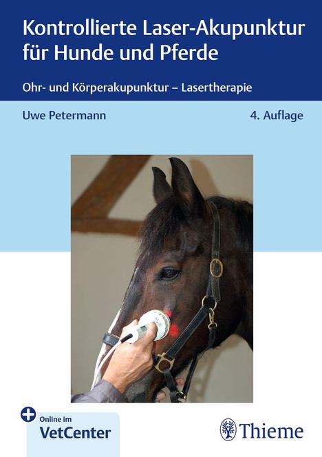 Uwe Petermann: Kontrollierte Laser-Akupunktur für Hunde und Pferde, 1 Buch und 1 Diverse