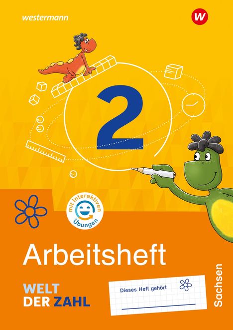 Welt der Zahl 2. Arbeitsheft mit interaktiven Übungen. Für Sachsen, Buch