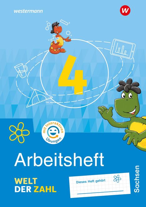 Welt der Zahl 4. Arbeitsheft mit interaktiven Übungen. Für Sachsen, Buch