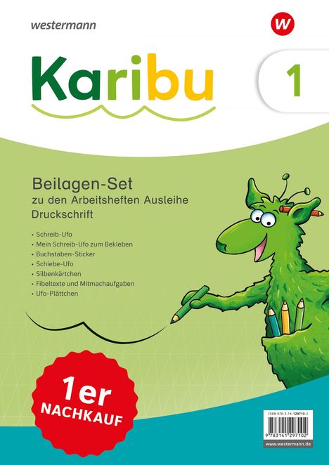 Karibu. Beilagen 1b Nachkauf 1 Set zur Fibel Ausleihe Druckschrift, Diverse