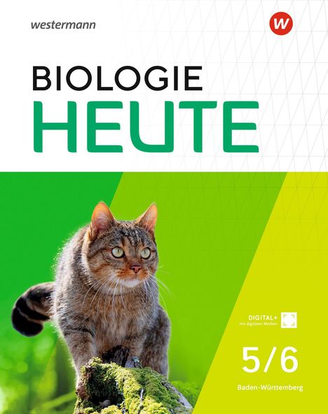 "westermann", "BIOLOGIE HEUTE", "5/6", "Baden-Württemberg". 

Eine Katze steht auf moosbewachsenem Holz.