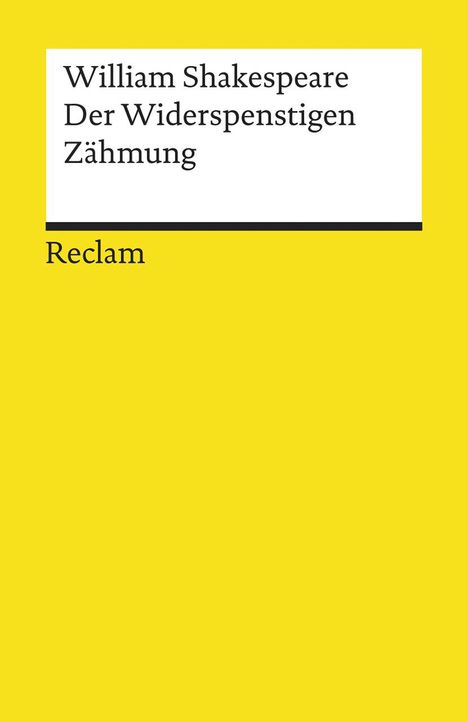 William Shakespeare: Der Widerspenstigen Zähmung, Buch