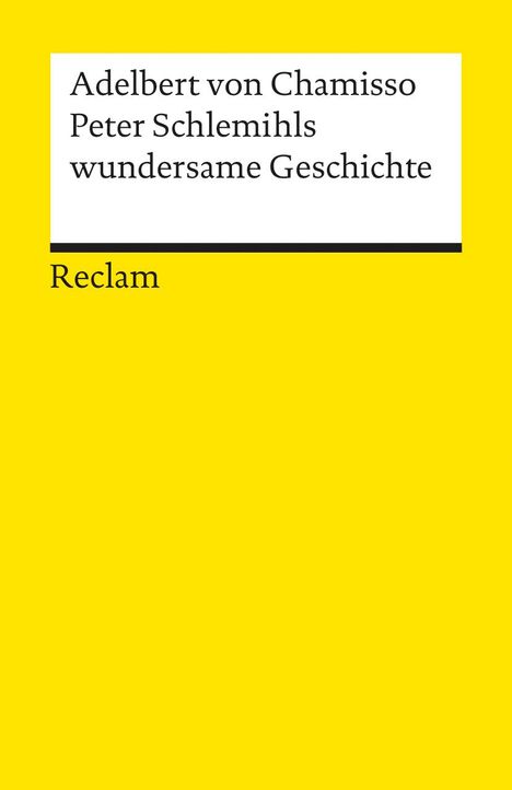 Adelbert von Chamisso: Peter Schlemihls wundersame Geschichte, Buch