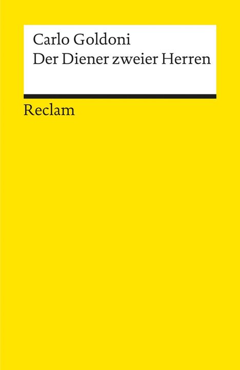 Carlo Goldoni: Der Diener zweier Herren. Komödie, Buch