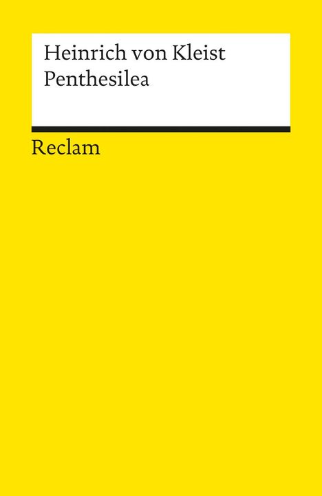 Heinrich von Kleist: Penthesilea. Ein Trauerspiel, Buch