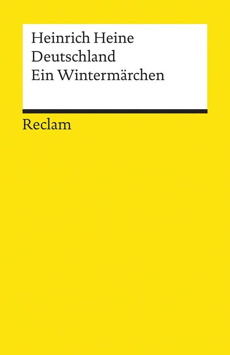 Heinrich Heine: Deutschland. Ein Wintermärchen, Buch