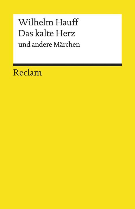 Wilhelm Hauff: Das kalte Herz und andere Märchen, Buch