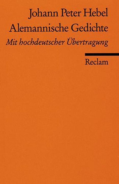 Johann Peter Hebel: Hebel, Johann P.: Alemannische Gedichte, Buch