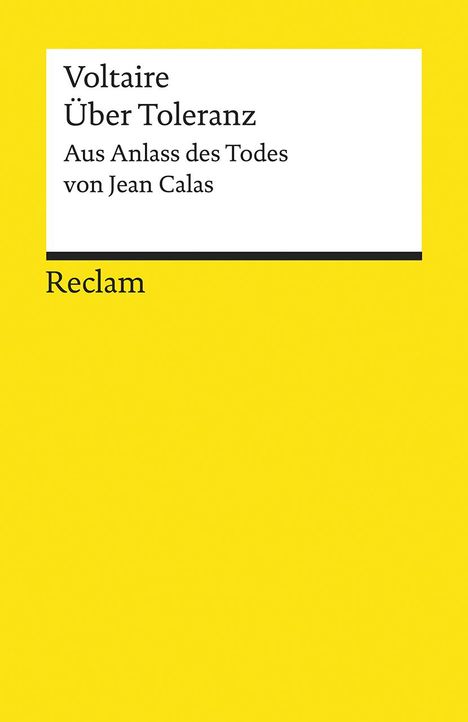 Voltaire: Über Toleranz, Buch