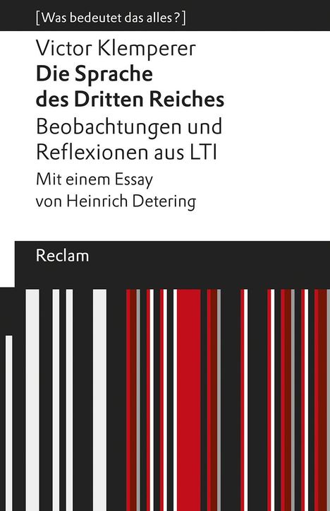 Victor Klemperer: Die Sprache des Dritten Reiches. Beobachtungen und Reflexionen aus LTI, Buch