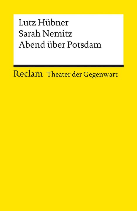 Lutz Hübner: Abend über Potsdam, Buch