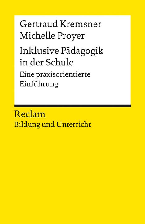 Gertraud Kremsner: Inklusive Pädagogik in der Schule, Buch